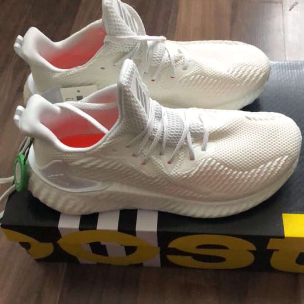 All White Adidas Alphaboost - Picture 2 of 2